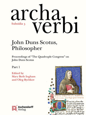 cover image of John Duns Scotus, Philosopher